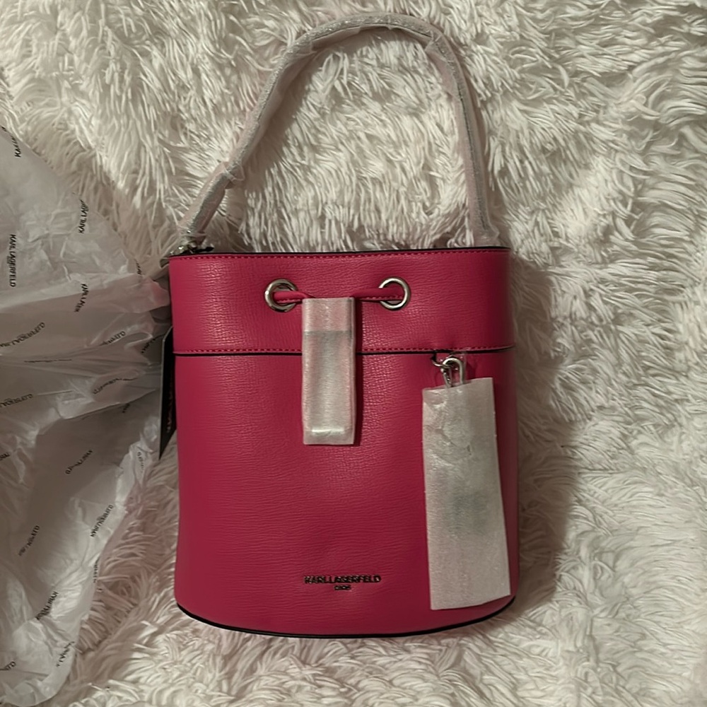 NWT Karl Lagerfeld Adele Raspberry Bag